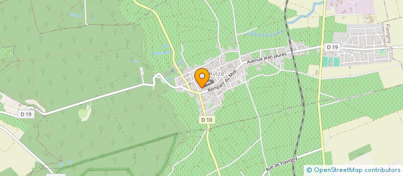 localisation de l'entreprise D.P.F. INVESTISSEMENTS  AVIZE