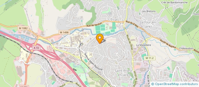 localisation de l'entreprise D.P. FINANCES  SAINT-PRIEST-EN-JAREZ