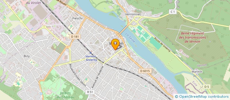 localisation de l'entreprise D P G  VERNON