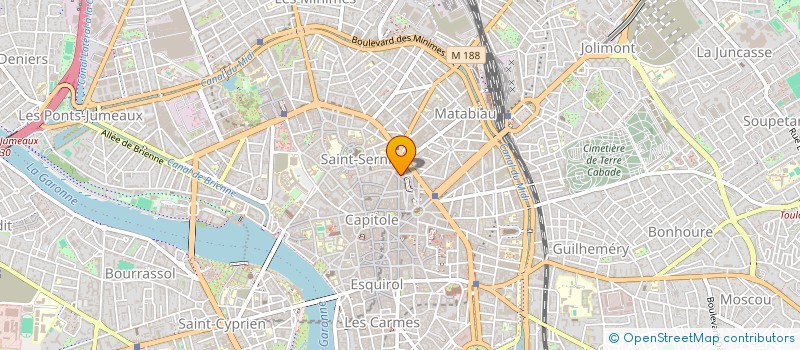 localisation de l'entreprise D.P.G.B.  TOULOUSE