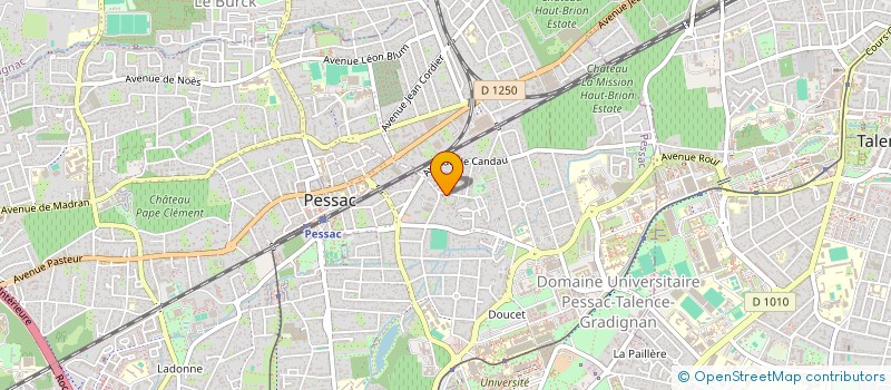 localisation de l'entreprise D.P. GRANDS VINS  LATRESNE