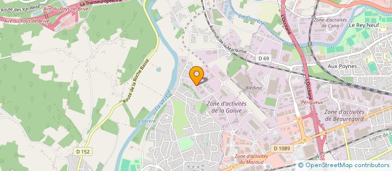 localisation de l'entreprise D.P.I.  SAINT-PANTALEON-DE-LARCHE