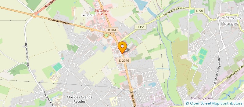 localisation de l'entreprise D.P.I.  CHATEAUROUX