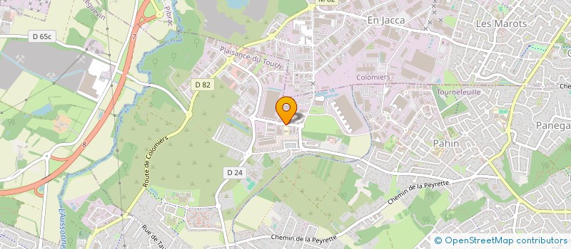 localisation de l'entreprise D.P.I EXPLOITATION  PLAISANCE-DU-TOUCH