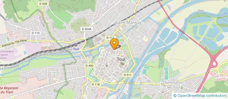 localisation de l'entreprise D.P.INVEST  TOUL