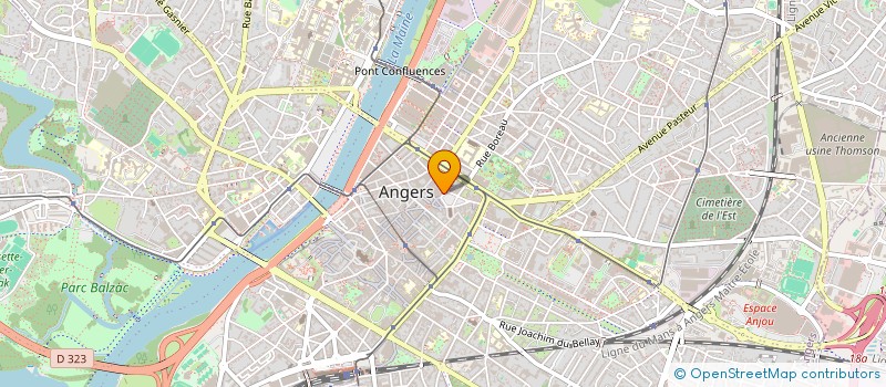 localisation de l'entreprise D.P INVESTISSEMENT à ANGERS