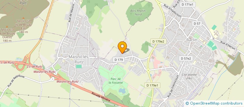 localisation de l'entreprise D.P.J à BARLIN