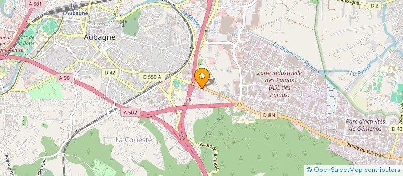localisation de l'entreprise D.P.L. à AUBAGNE