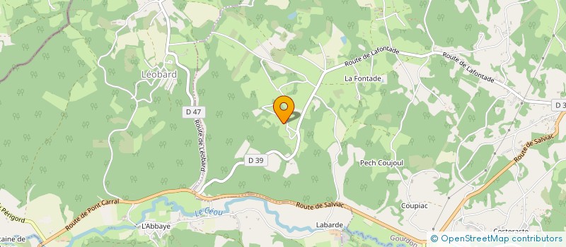 localisation de l'entreprise D.P.L.M à GOURDON