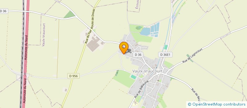 localisation de l'entreprise D.P.L.M.  VAULX-VRAUCOURT