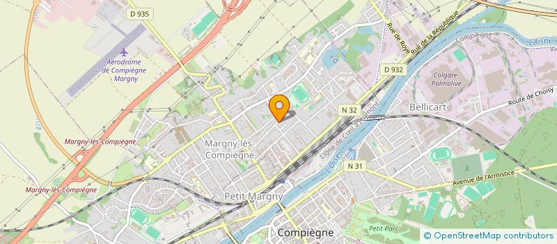 localisation de l'entreprise D&P LELONG  MARGNY-LES-COMPIEGNE