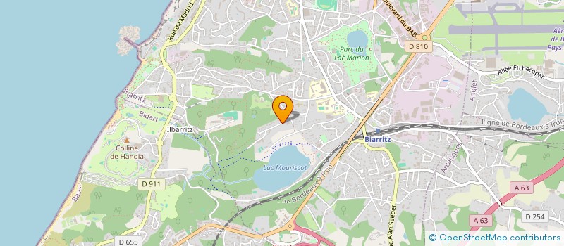 localisation de l'entreprise D P M à BIARRITZ