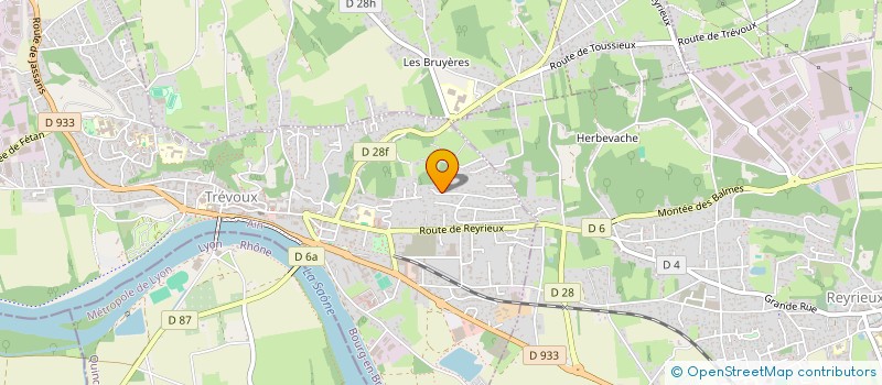 localisation de l'entreprise D.P.M.C. AMENAGEMENT à TREVOUX