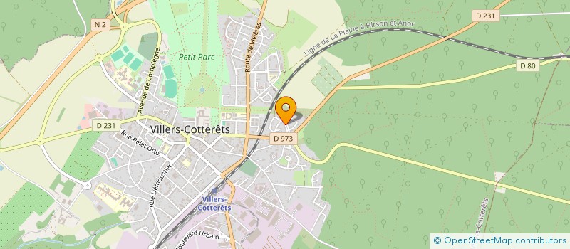 localisation de l'entreprise D.P.M.O. à VILLERS-COTTERETS