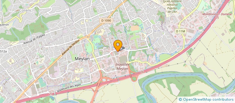 localisation de l'entreprise D.P. MEDICAL à MEYLAN
