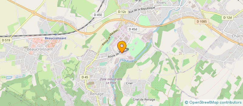 localisation de l'entreprise D.P MENUISERIE  RENAGE