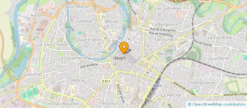 localisation de l'entreprise D.P.O.IMMOBILIER à NIORT
