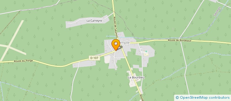 localisation de l'entreprise D&P PATRIMOINES  LE TEMPLE