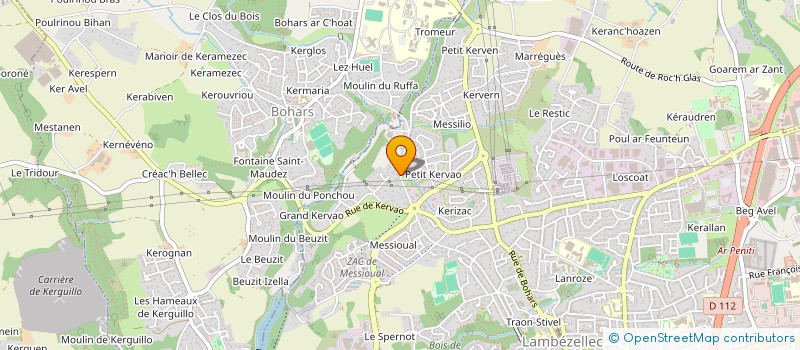 localisation de l'entreprise D.P PROJET à BREST