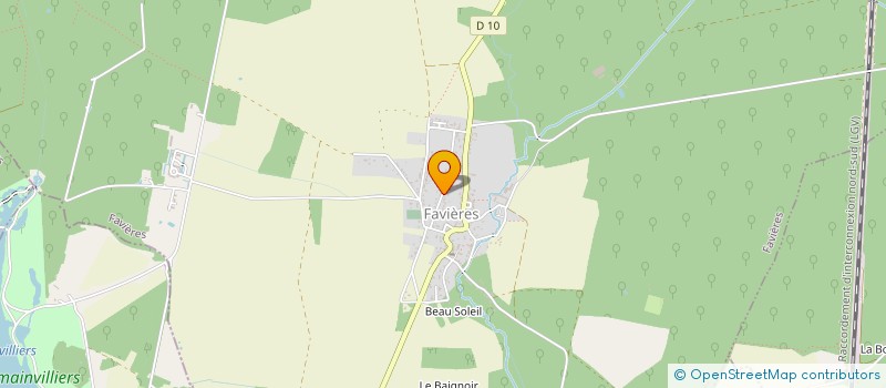 localisation de l'entreprise D.P PROSERVICES à FAVIERES