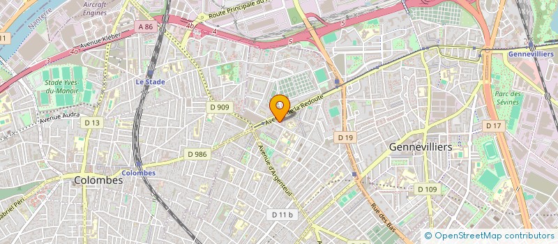 localisation de l'entreprise D P R  ASNIERES-SUR-SEINE