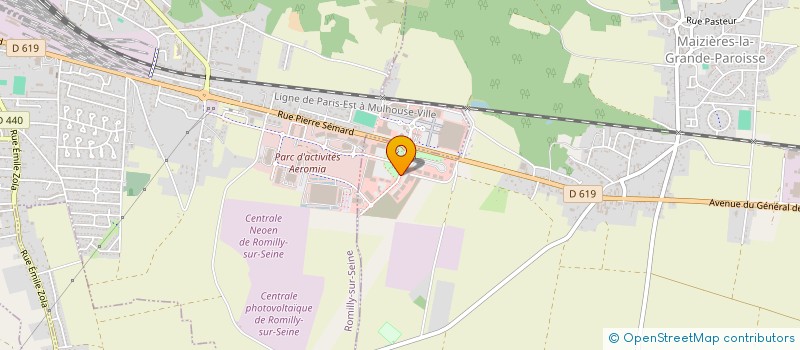 localisation de l'entreprise D P R  MAIZIERES-LA-GRANDE-PAROISSE