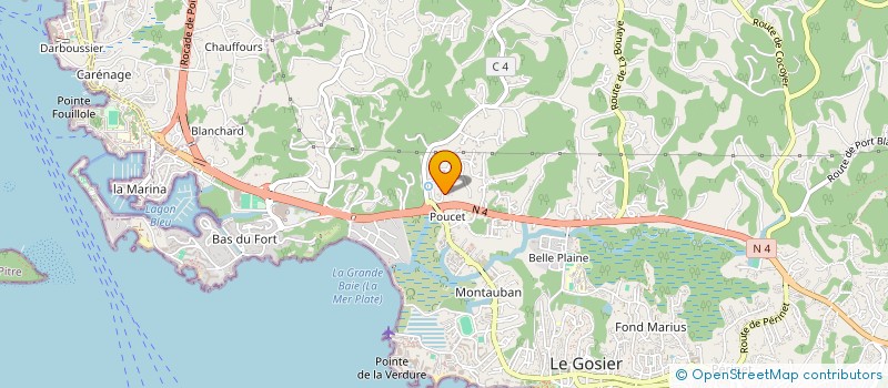 localisation de l'entreprise D P RENT - CAR  LE GOSIER