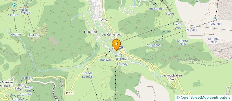 localisation de l'entreprise D P S à LA CLUSAZ