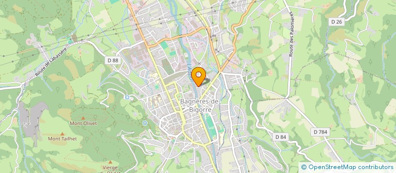 localisation de l'entreprise D.P.S DISPOSITIF PREMIER SECOURS  BAGNERES-DE-BIGORRE