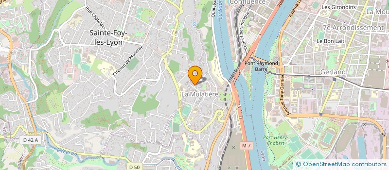 localisation de l'entreprise D.P.S.T.  LA MULATIERE