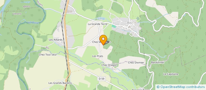 localisation de l'entreprise D.P. TRAVAUX PUBLICS  RIS