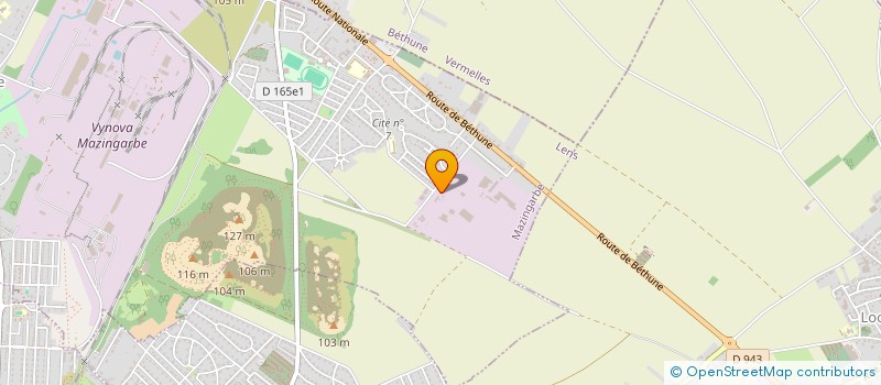 localisation de l'entreprise D.P.V  MAZINGARBE