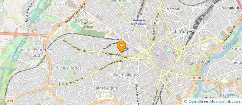 localisation de l'entreprise D-PAC SERVICES à LIMOGES