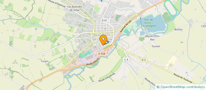 localisation de l'entreprise D. PARANORMAL  BEAUMONT-DE-LOMAGNE