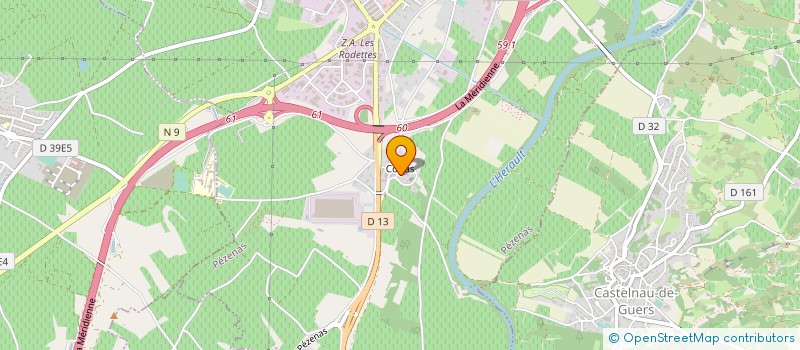 localisation de l'entreprise D PAUL MAS à PEZENAS
