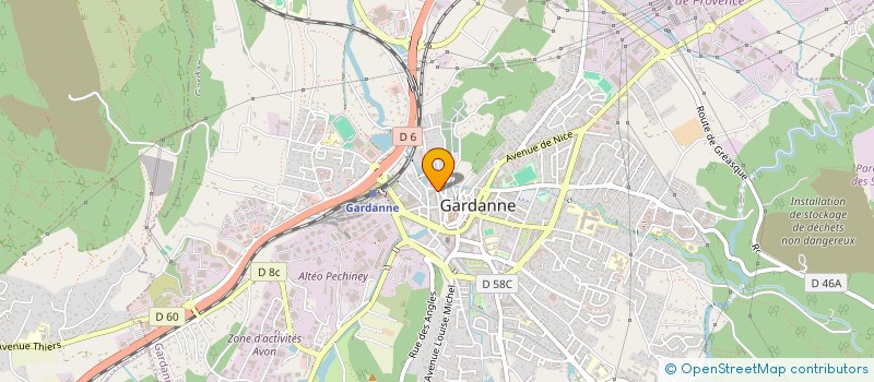 localisation de l'entreprise D.PEROSANZ  GARDANNE