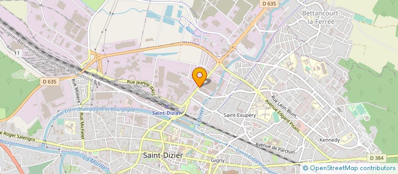localisation de l'entreprise D. PERRIER à SAINT-DIZIER
