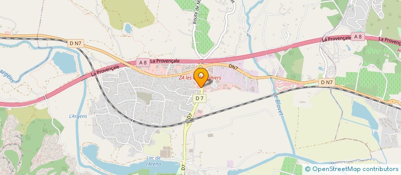 localisation de l'entreprise D'PIZZA  ROQUEBRUNE-SUR-ARGENS