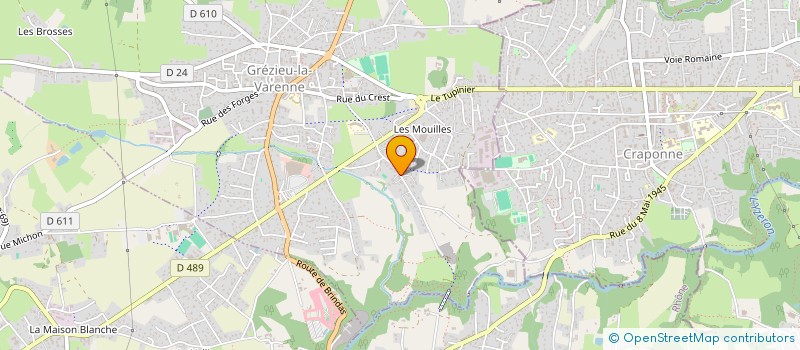 localisation de l'entreprise D.PK.TESS69  BRINDAS