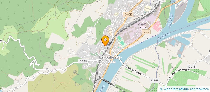 localisation de l'entreprise D PRIME SONO à LA VOULTE-SUR-RHONE
