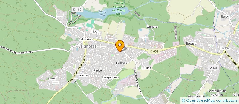 localisation de l'entreprise D-PROD  SEIGNOSSE