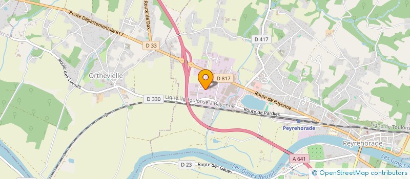 localisation de l'entreprise D PRODUCTIONS  PEYREHORADE