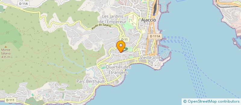 localisation de l'entreprise D'PROJETS  AJACCIO