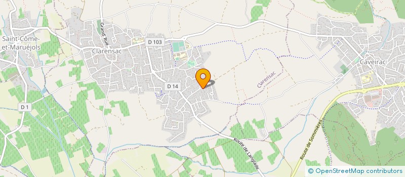 localisation de l'entreprise D PROJETS PEINTURES  CLARENSAC