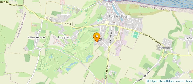 localisation de l'entreprise D.R  PORT-EN-BESSIN-HUPPAIN