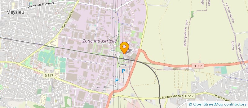 localisation de l'entreprise D.R.A. TECHNOLOGIES  MEYZIEU