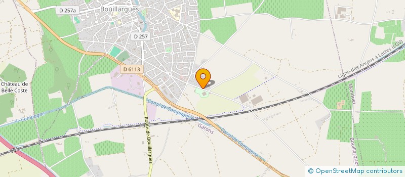 localisation de l'entreprise D&R ASSOCIES à BOUILLARGUES