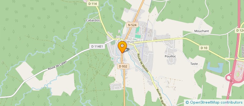 localisation de l'entreprise D.R.B.  CAPTIEUX