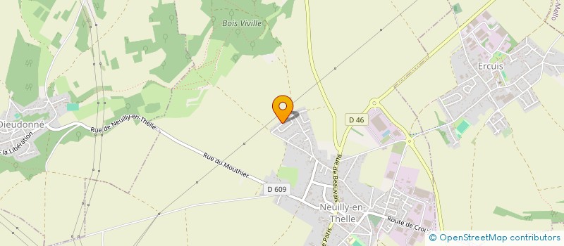 localisation de l'entreprise D&R BAT  NEUILLY-EN-THELLE