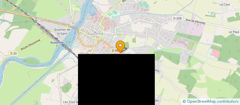 localisation de l'entreprise D.R.C. à AUXONNE
